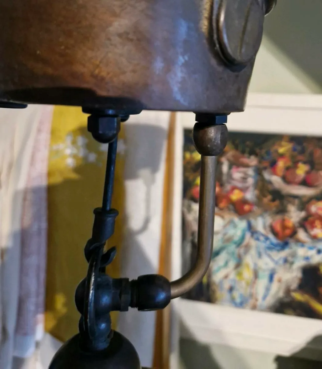 Bronze Italian Wall Lights & Opaline Globes - Image 4