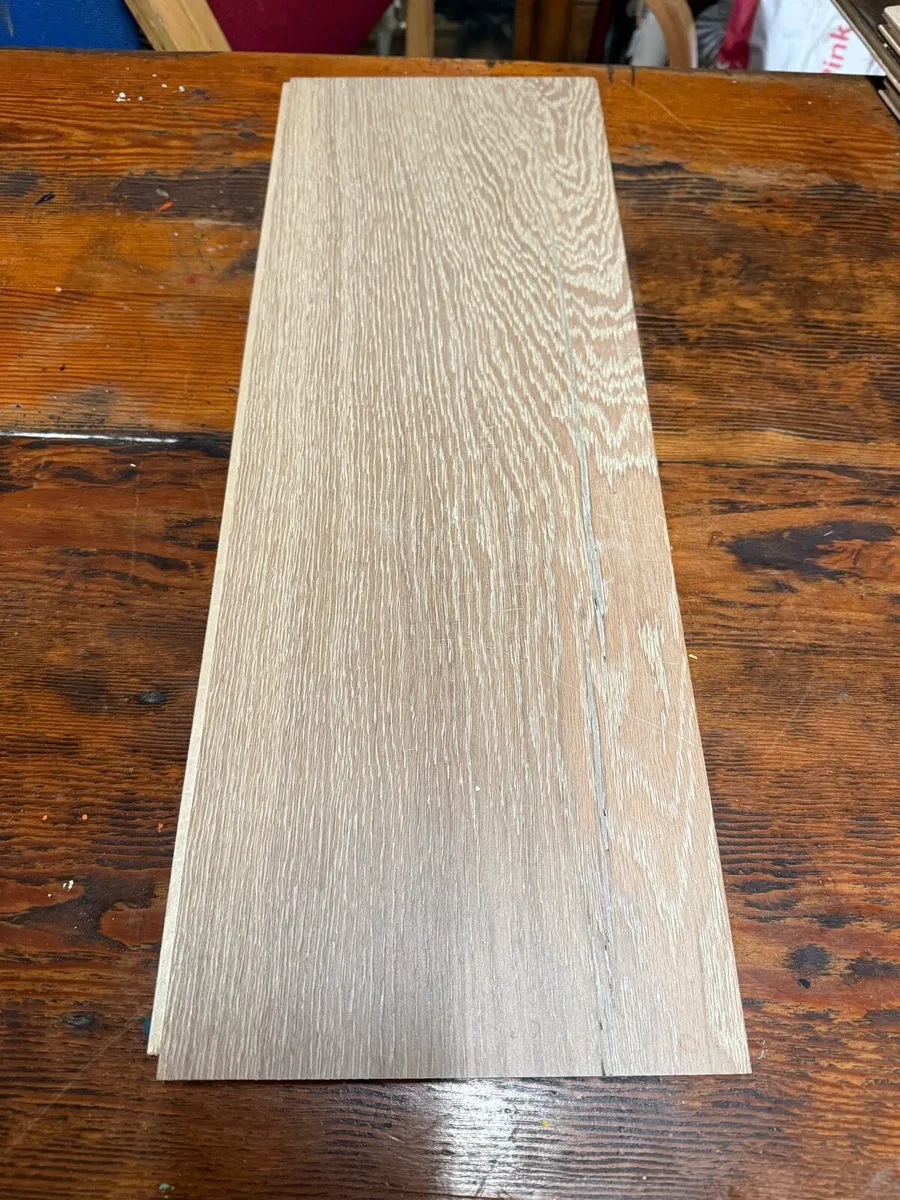Bargain engineered limewashed  wide oak flooring. - Image 1