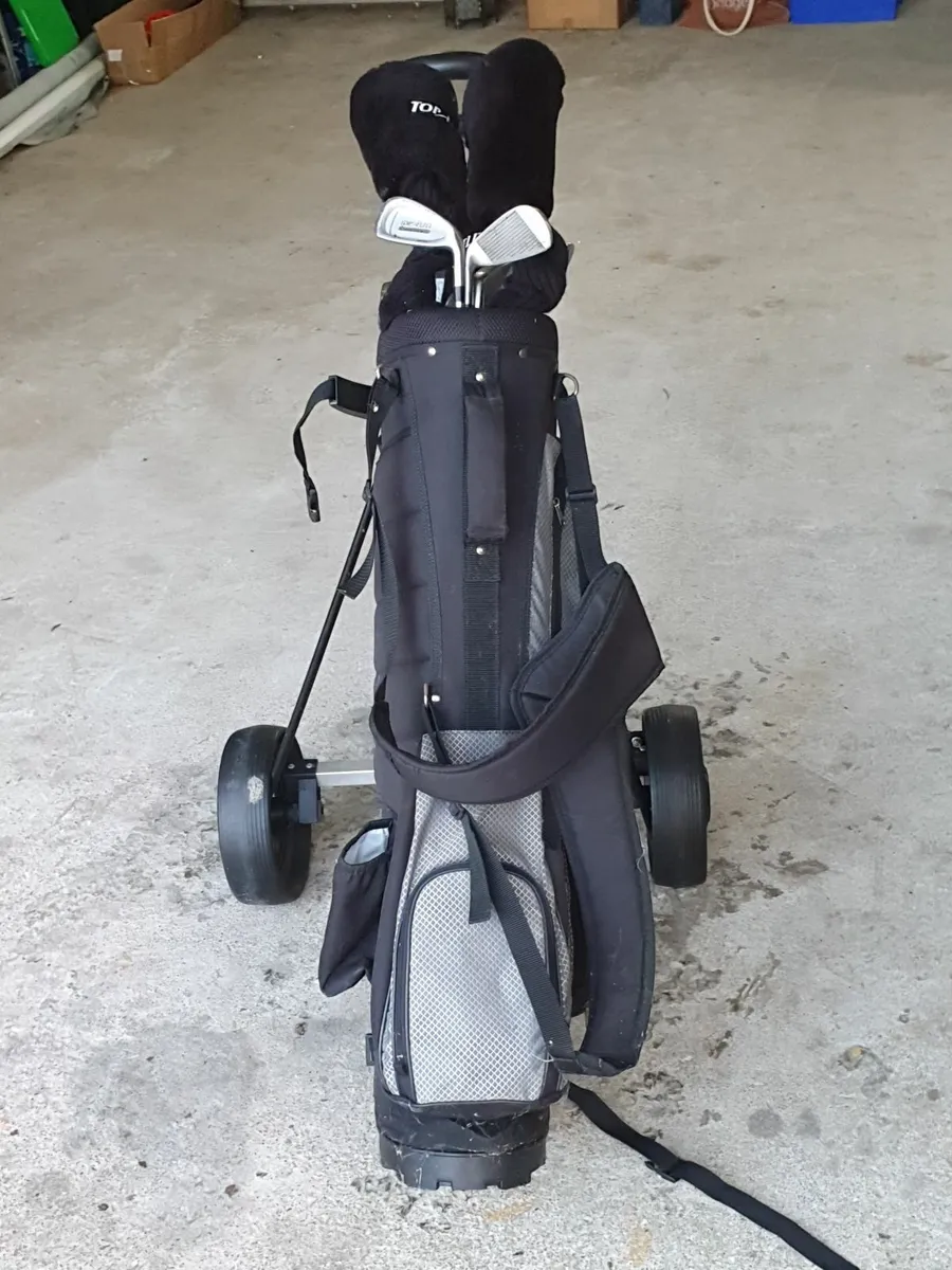 Golf clubs set & cart - Image 3