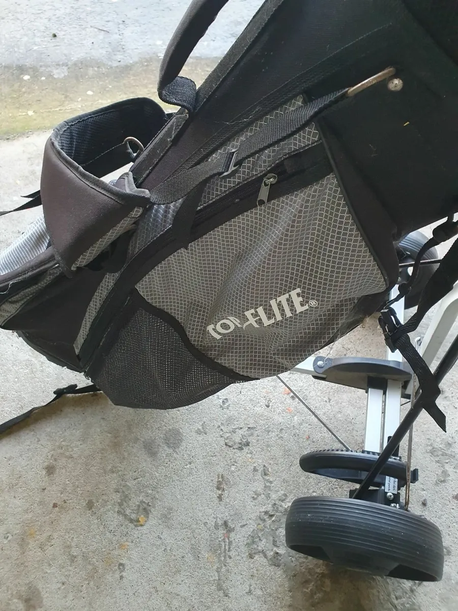 Golf clubs set & cart - Image 4