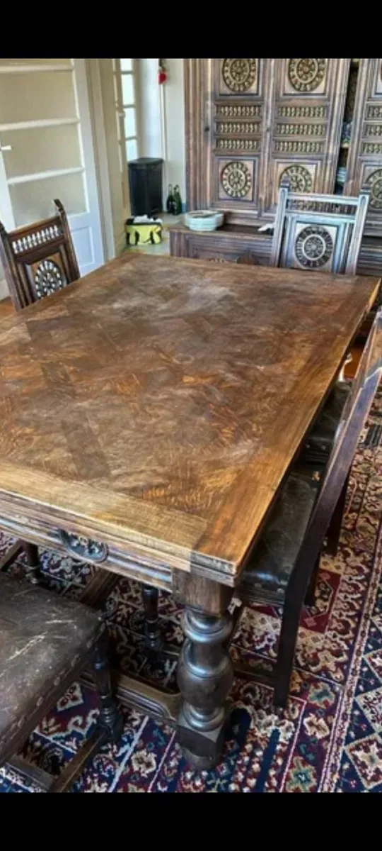 Wardrobe, table and chairs - Image 3