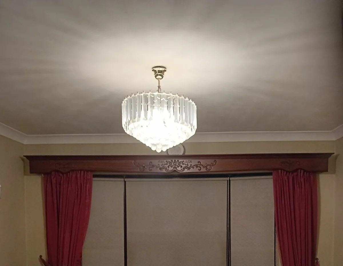 Hand carved mahogany pelmet