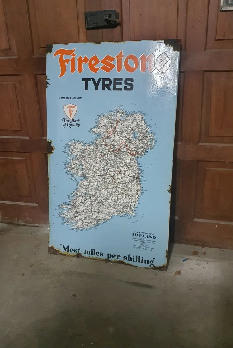 Old Original enamel sign map of ireland - Image 4