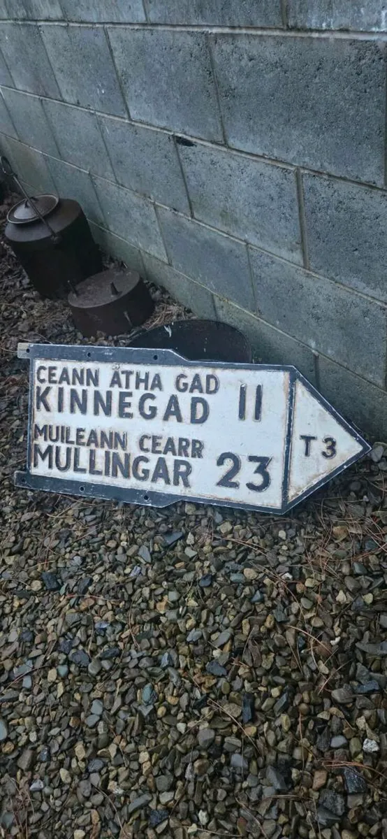 Old Original road sign in good condition - Image 2