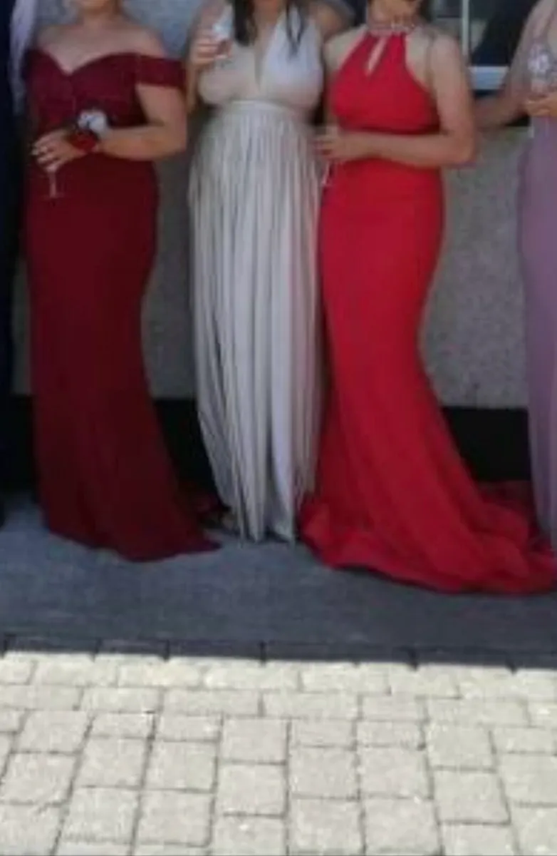 Burgundy Debs dress size 12 - Image 2