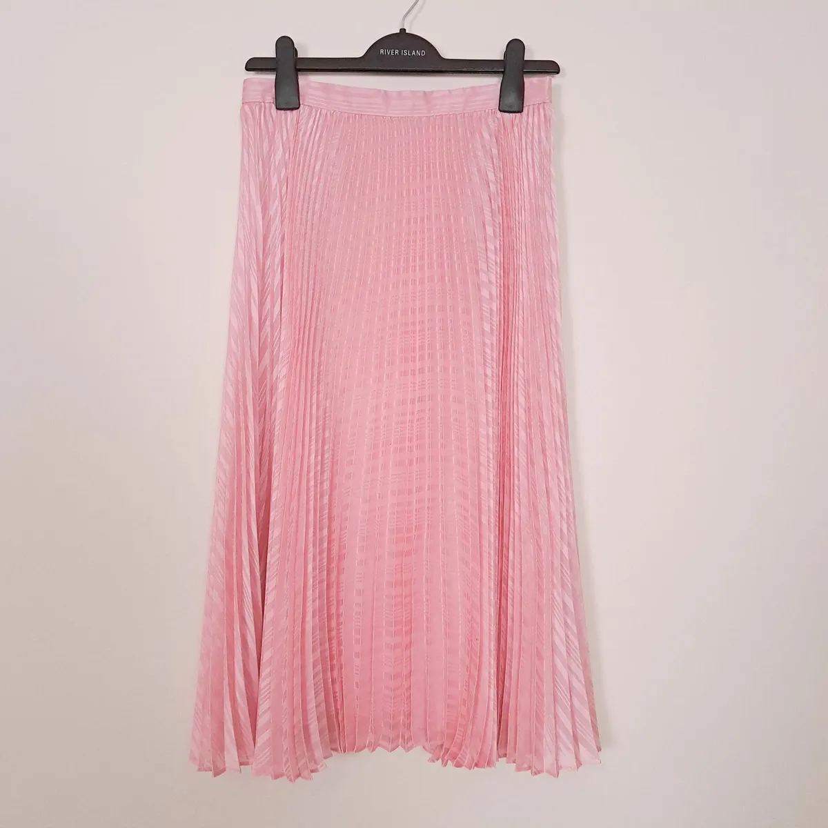 Club Monaco Pastel Pink Pleated Midi Skirt 4US/8UK - Image 1