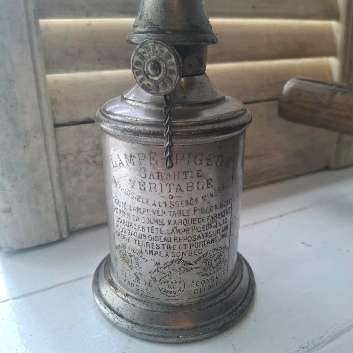 French Pigeon Oil Lamp - Image 2