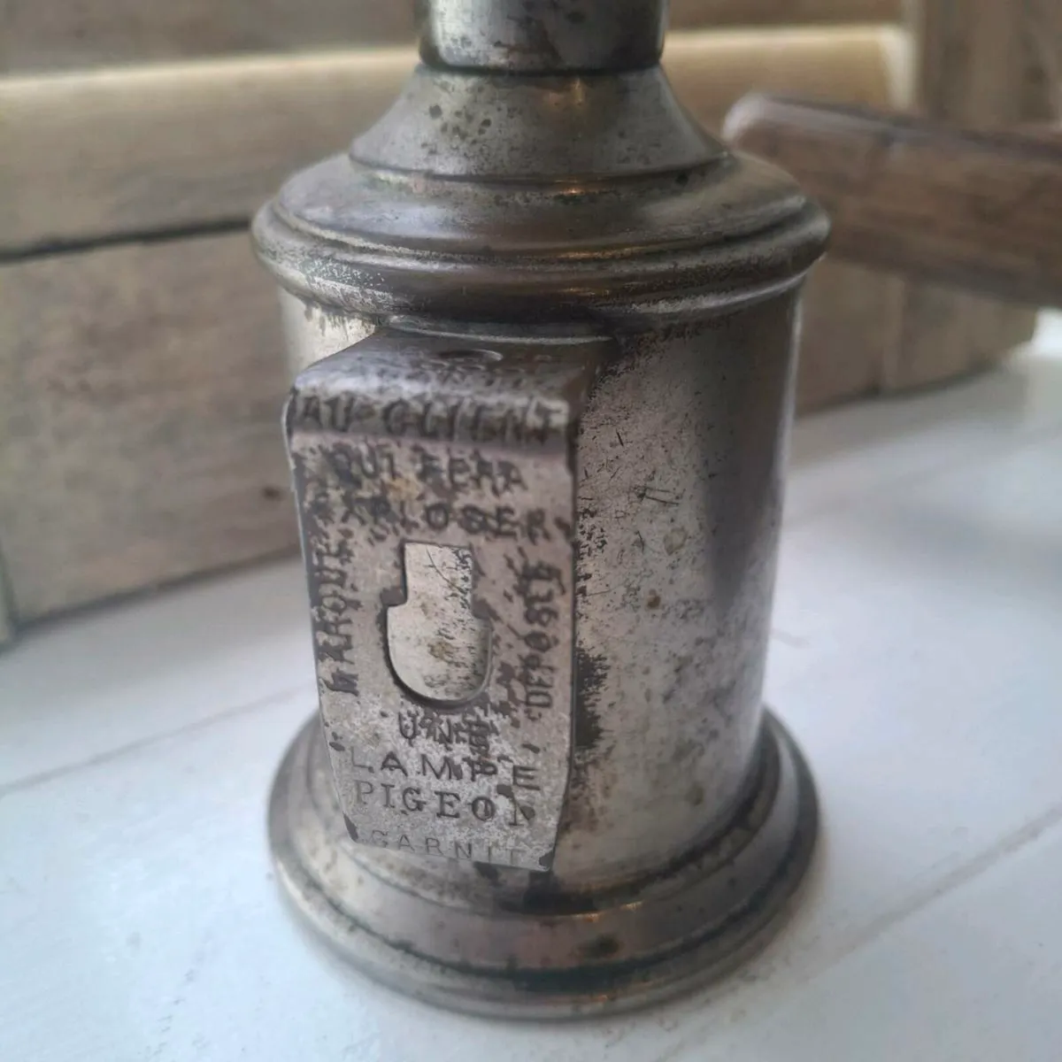 French Pigeon Oil Lamp - Image 4