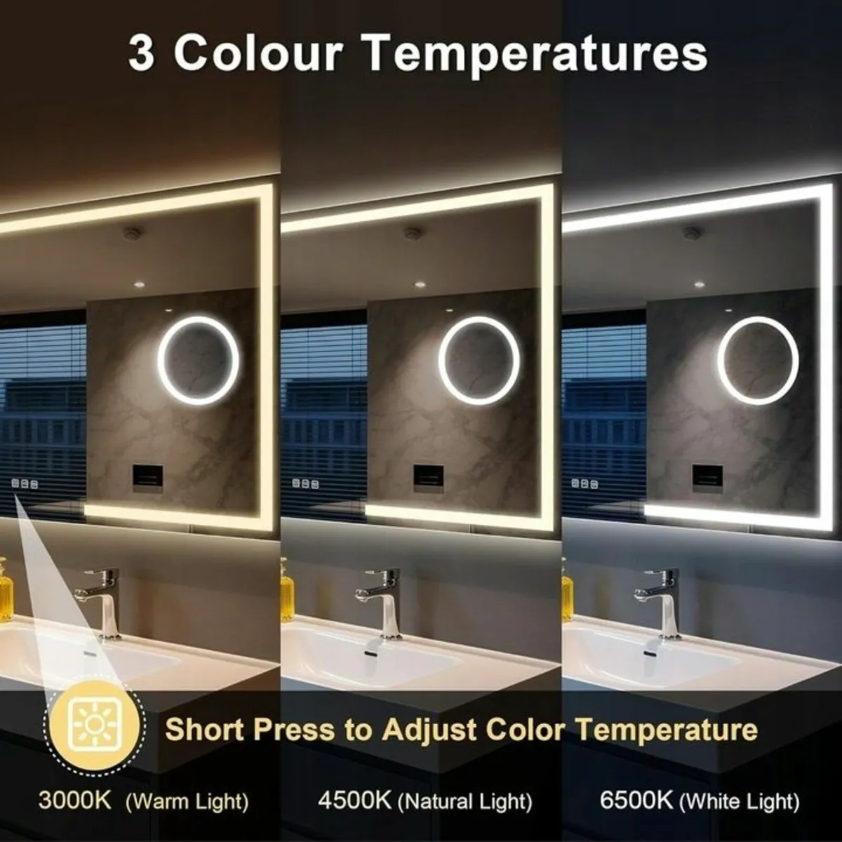 LED Bathroom Mirror - Image 3