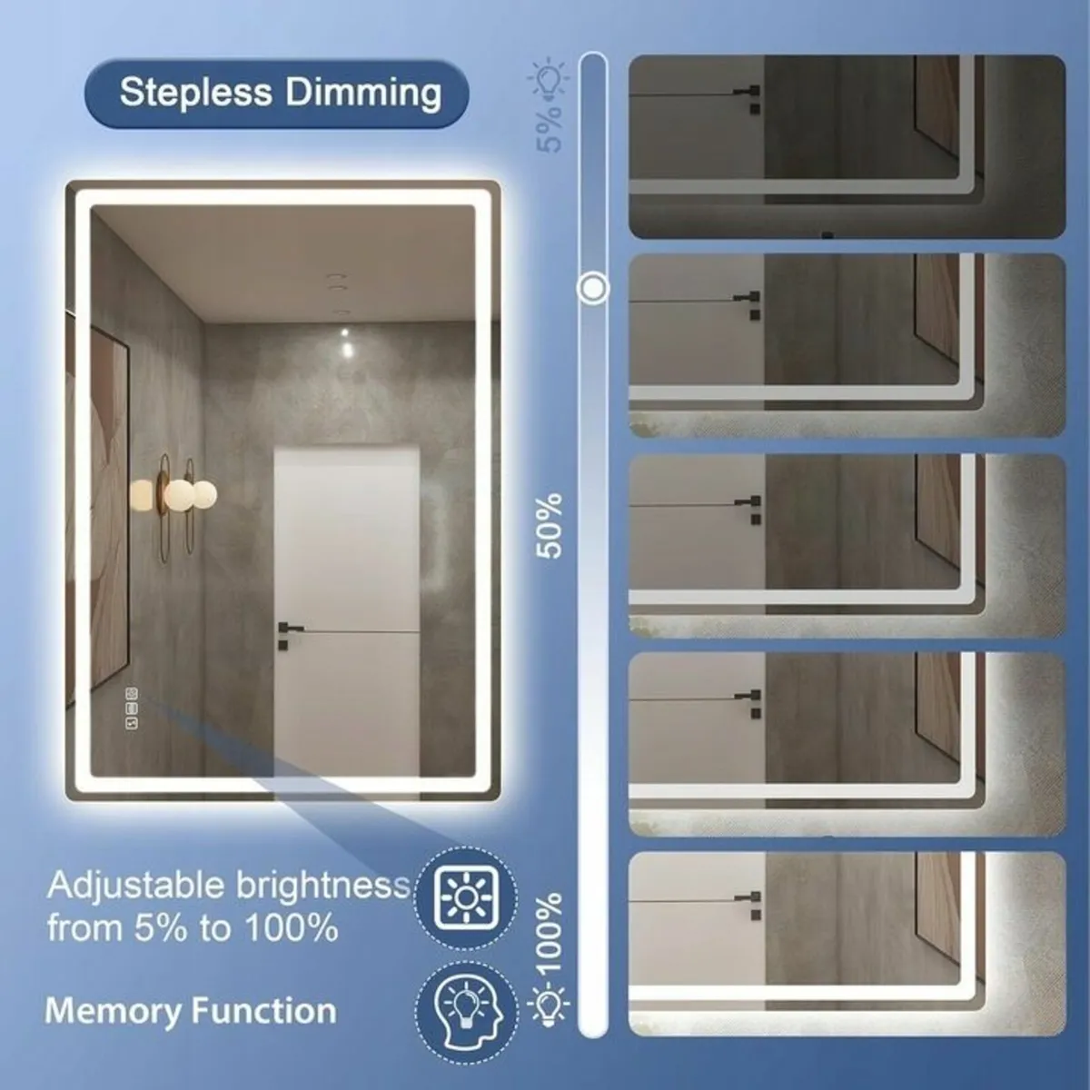 LED Bathroom Mirror - Image 3