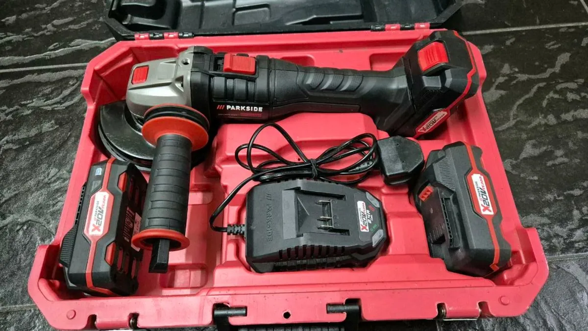 Cordless Angle Grinder20V PARKSIDE complete set - Image 2