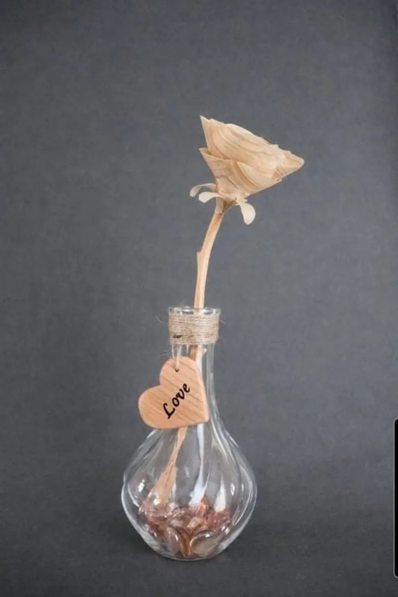 Homemade Wooden Rose - Valentine's Gift (details in add) - Image 3