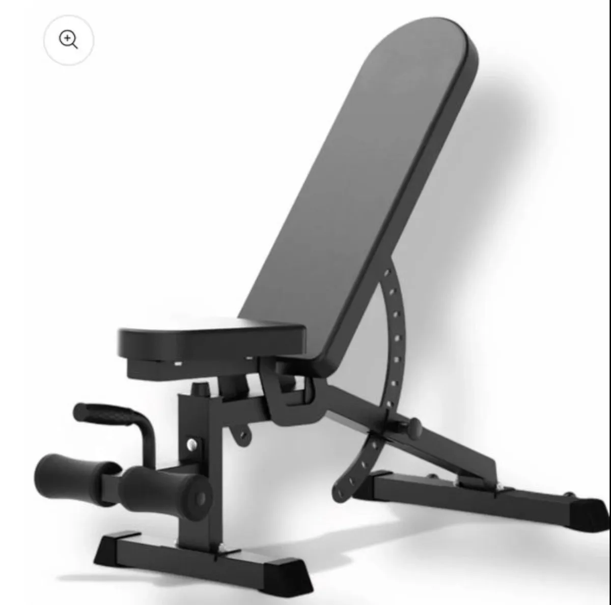 Squat rack, barbell, weight plates, bench (new) - Image 4