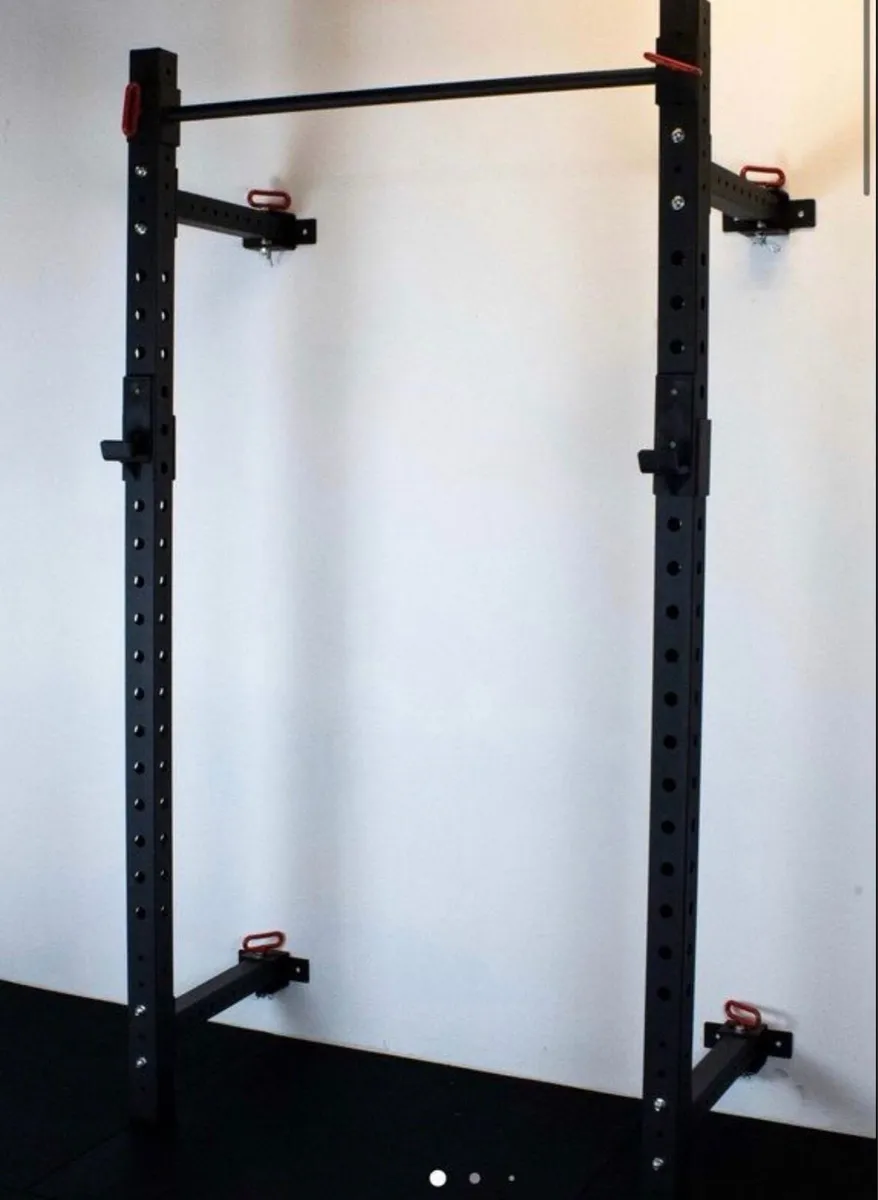 Wall mounted foldable squat rack (new in box) - Image 1