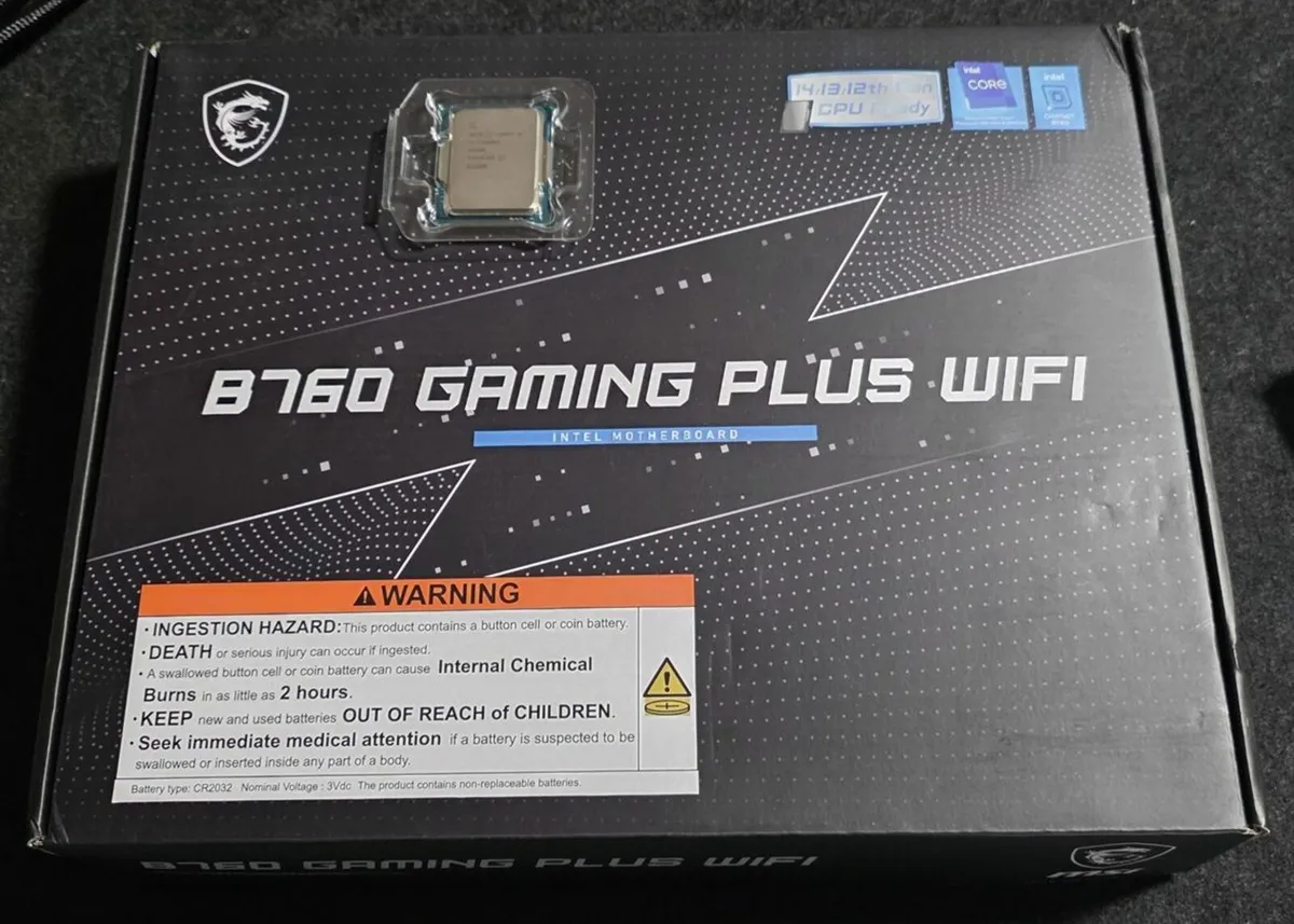NEW MSI B760 Gaming Motherboard + I5-13600KF CPU - Image 1