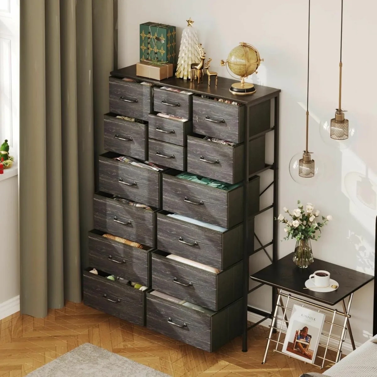 Chest of Drawers with Cupboard Storage Cabinet 15 - Image 2