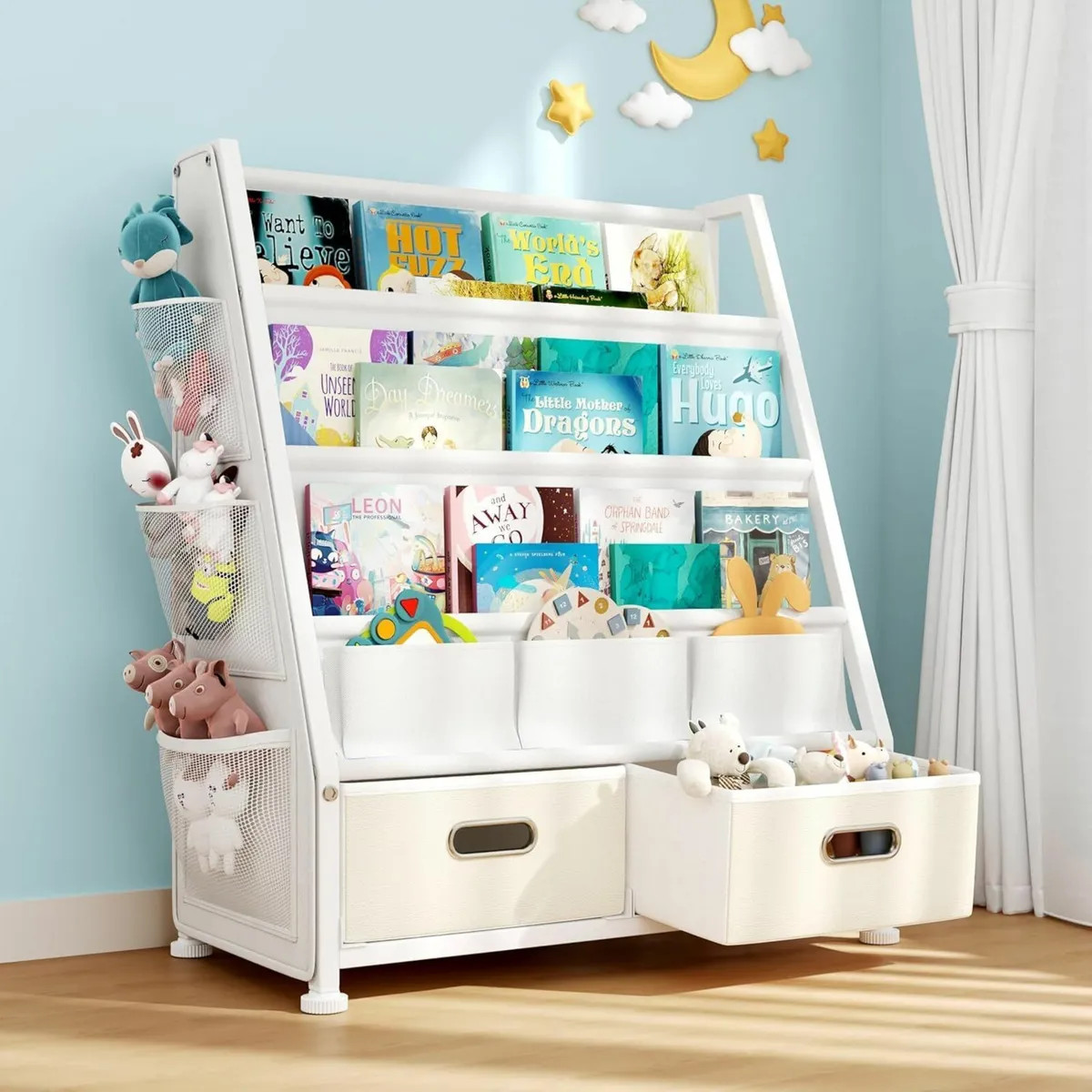 Kids Bookshelf and Toy Storage Organizer: 3-Tier - Image 1