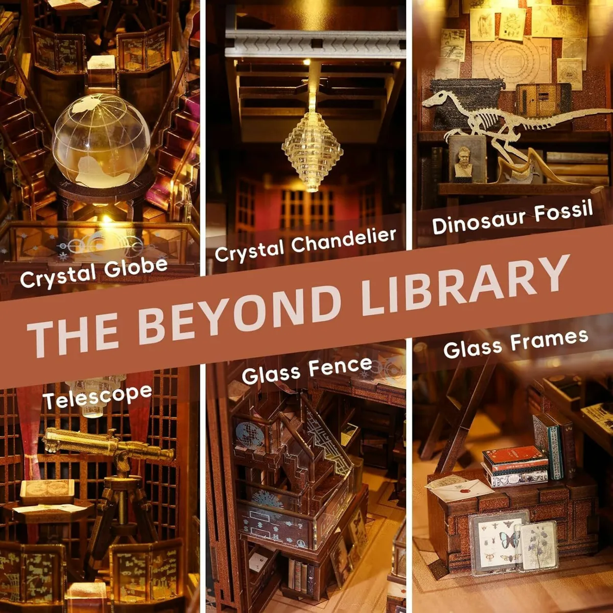 Book Nook Kit DIY Miniature Dollhouse Booknook 3D - Image 4