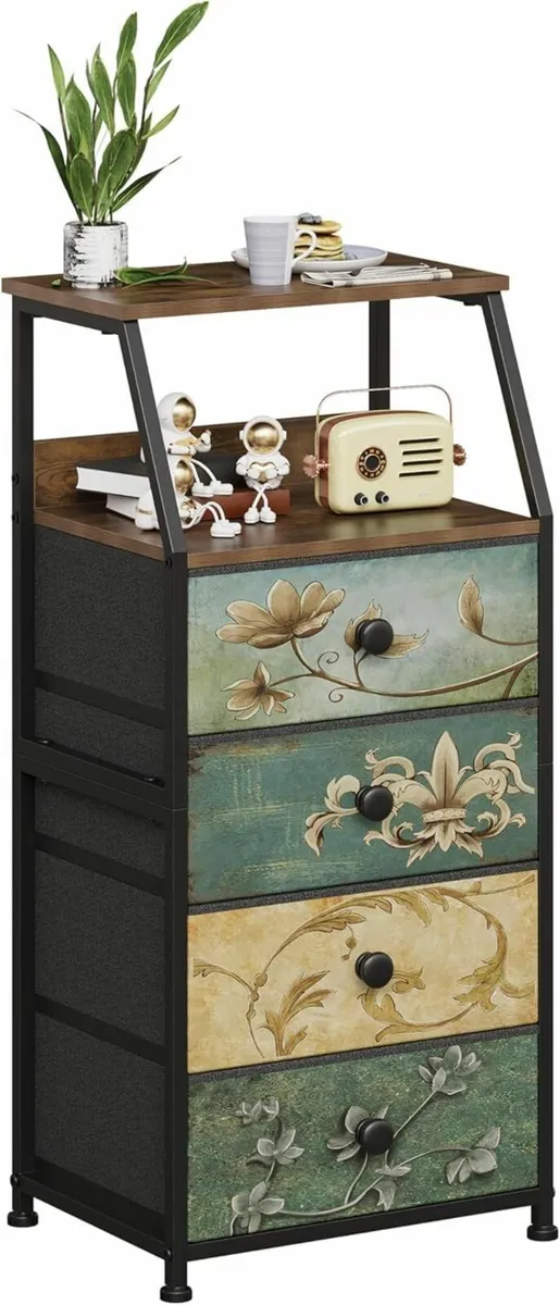 Slim Chest of Drawers with 4 Bedside Table - Image 1
