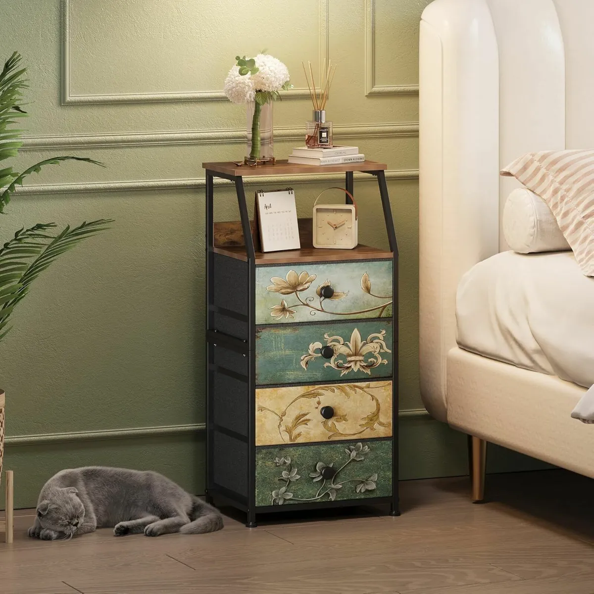 Slim Chest of Drawers with 4 Bedside Table - Image 2