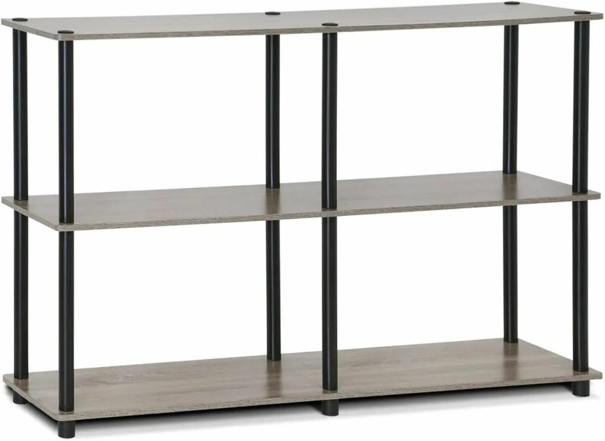 TURN-N-TUBE Storage Shelves 3-Tier 47.4 Wide Book - Image 1