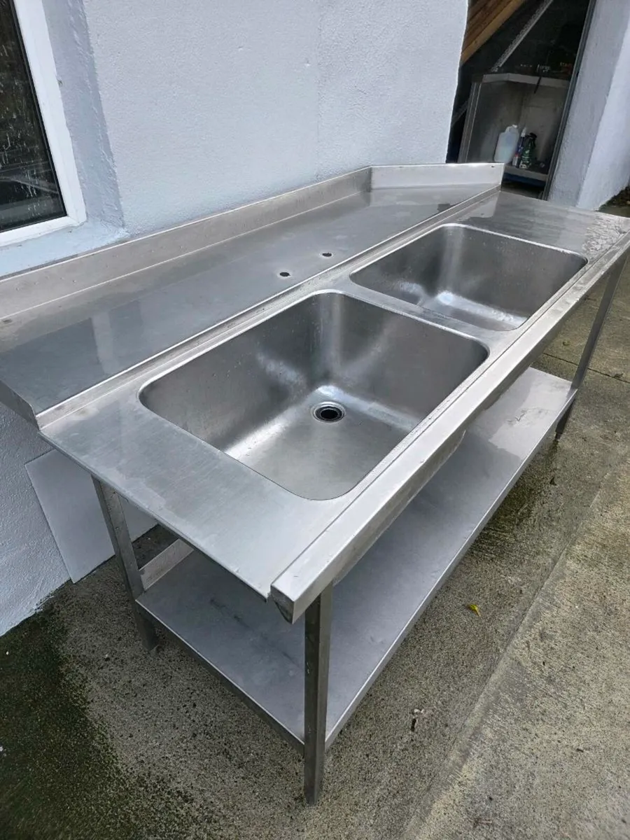 Double bowl stainless steel sink - Image 4