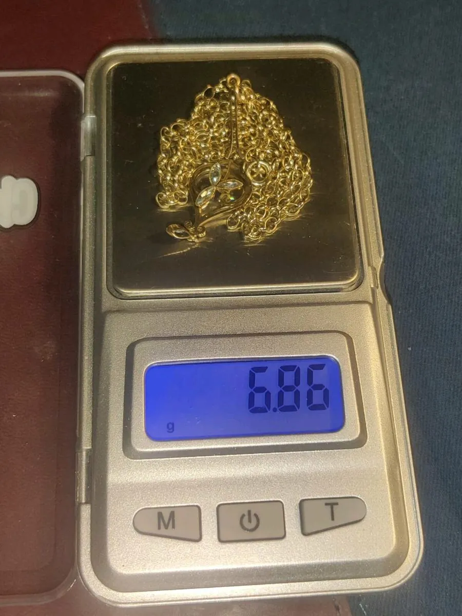 VICTORIAN Blue SAPPHIRES, 9CT Gold 6.86g Necklace - Image 2