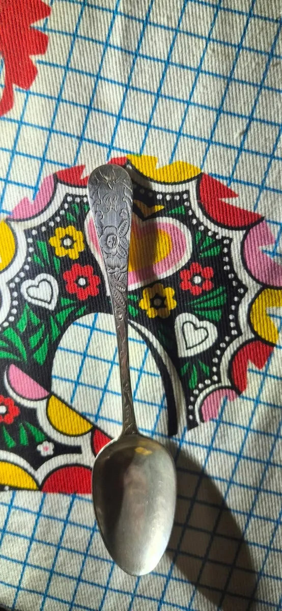 Antique sterling spoon - Image 1