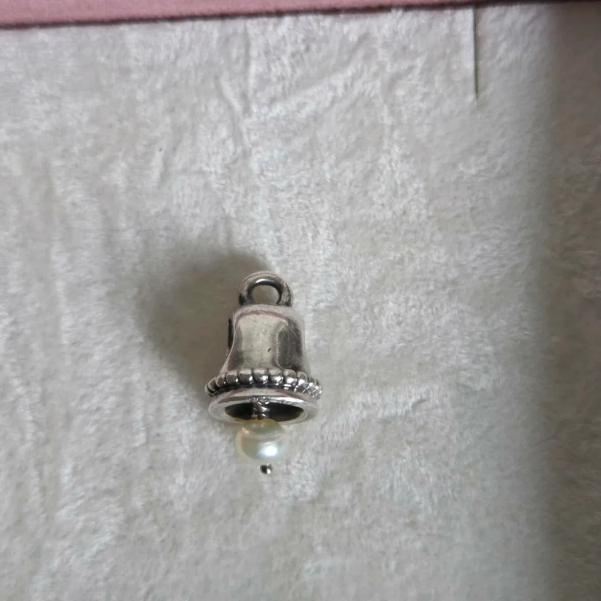 Genuine Pandora  bell white hanging pearl b - Image 2