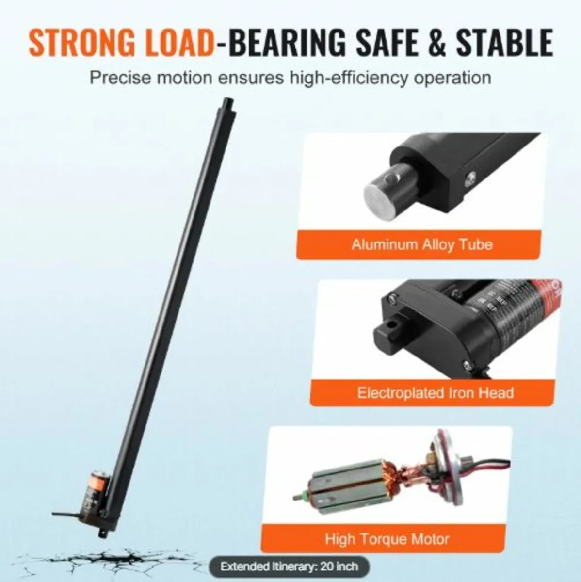 Linear Actuator 12V 50.8 cm 1.4 cm/s High Speed - Image 3