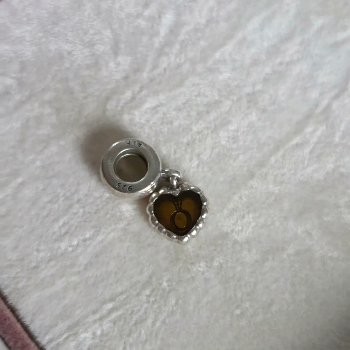 Genuine Pandora brown enamel forever heart - Image 4