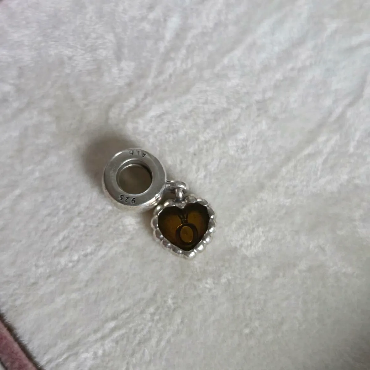 Genuine Pandora brown enamel forever heart - Image 3