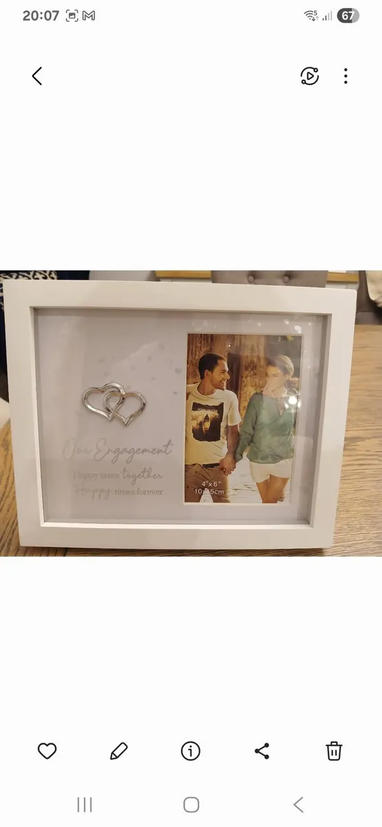 New engagement photo frame