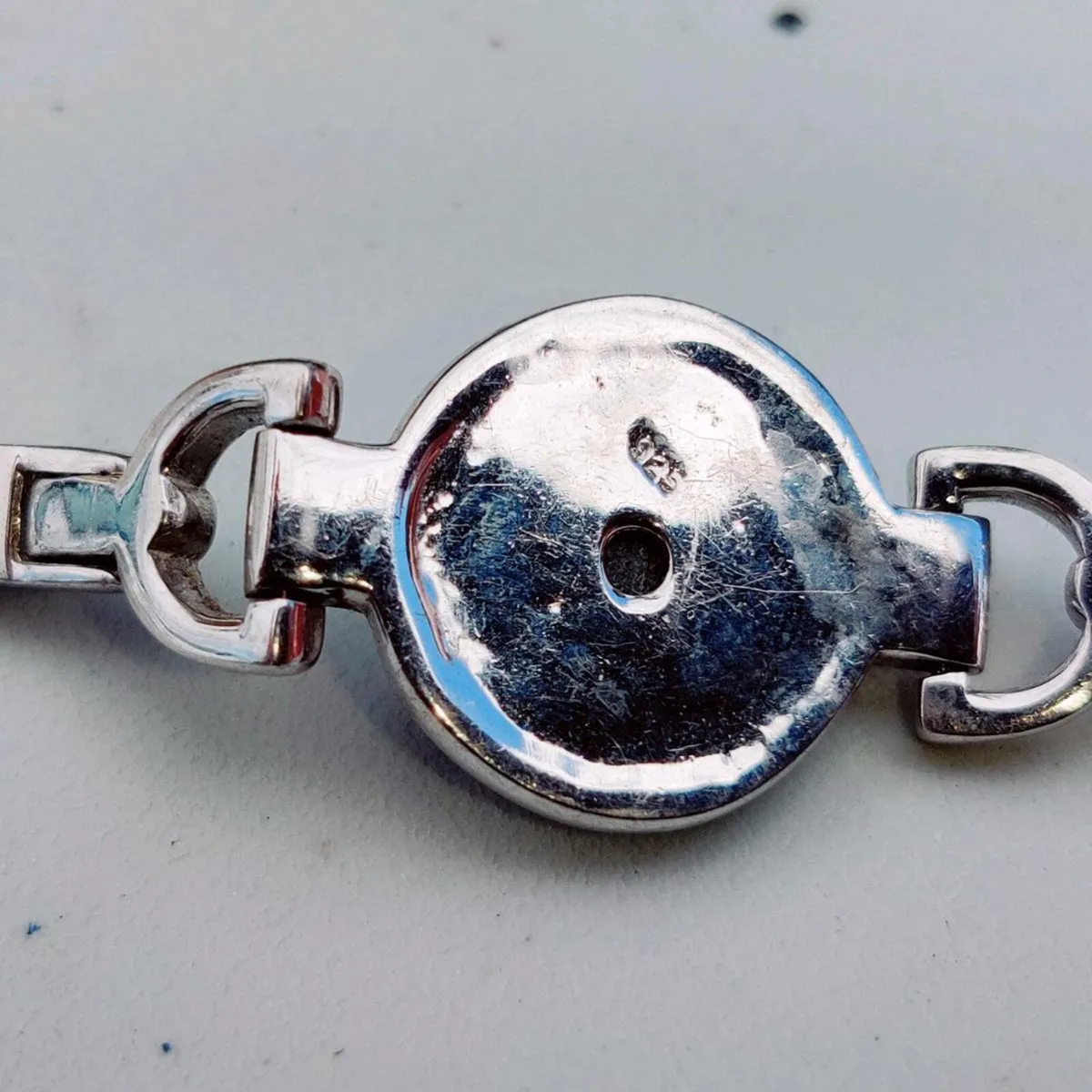 ROUND CHUNKY ONYX, 925 Silver New 8"Bracelet ! - Image 3