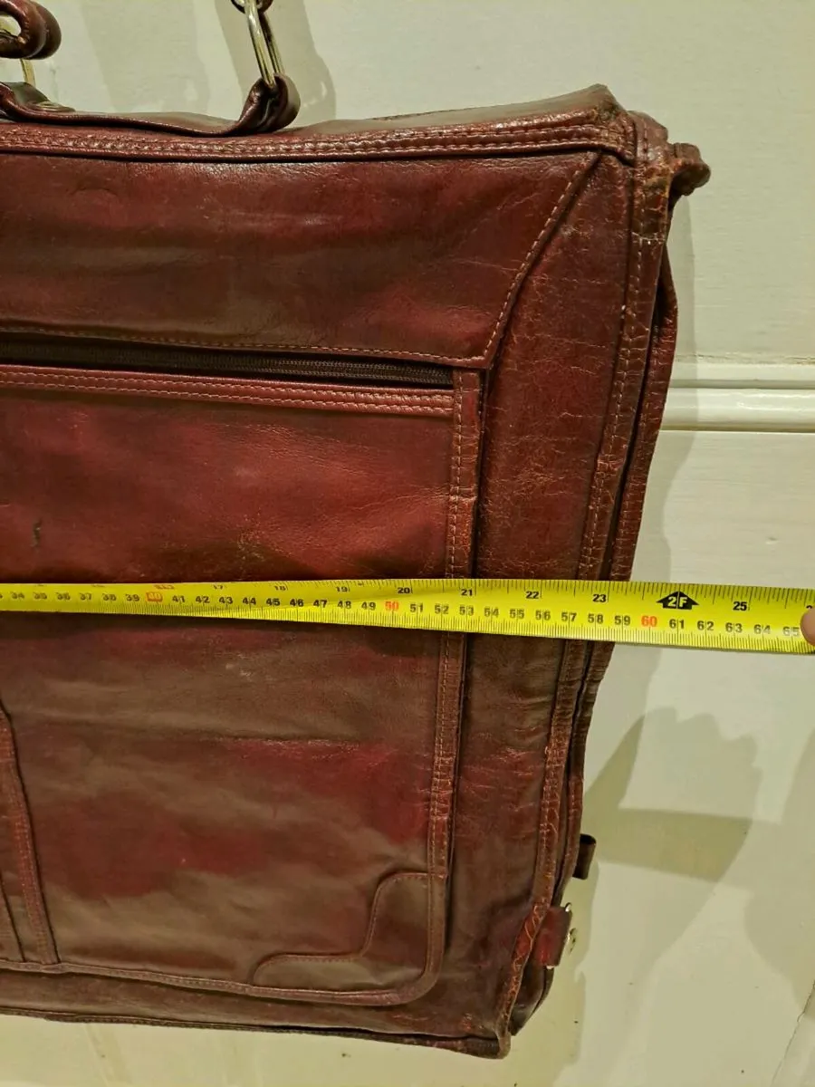Allander Leather Garment / Suit Carrier Bag - Image 3