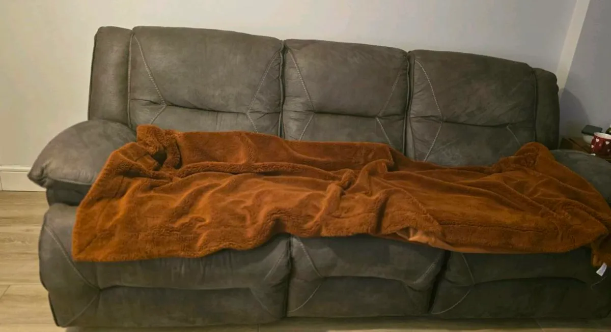 2 reclining sofas for sale - Image 1