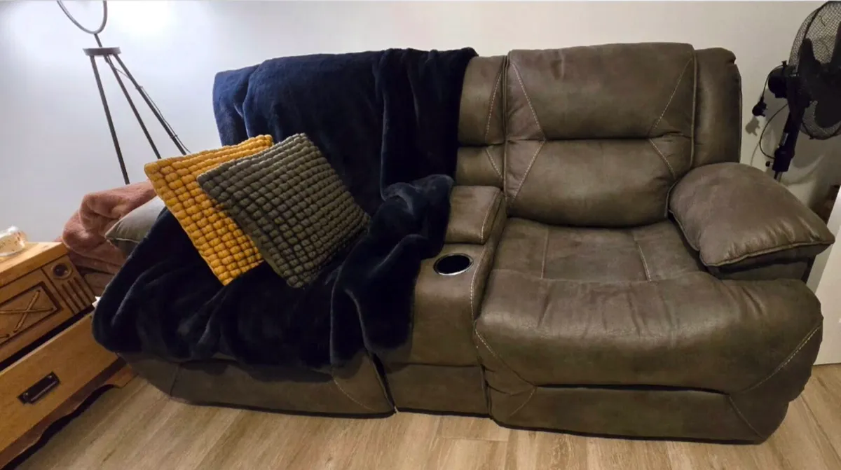 2 reclining sofas for sale - Image 3