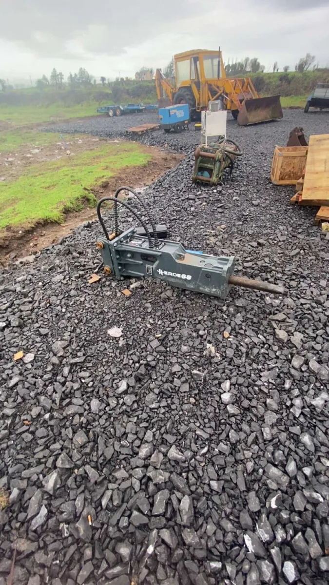 Unused Heroe 680 Rock breaker suit 4-8t digger - Image 3