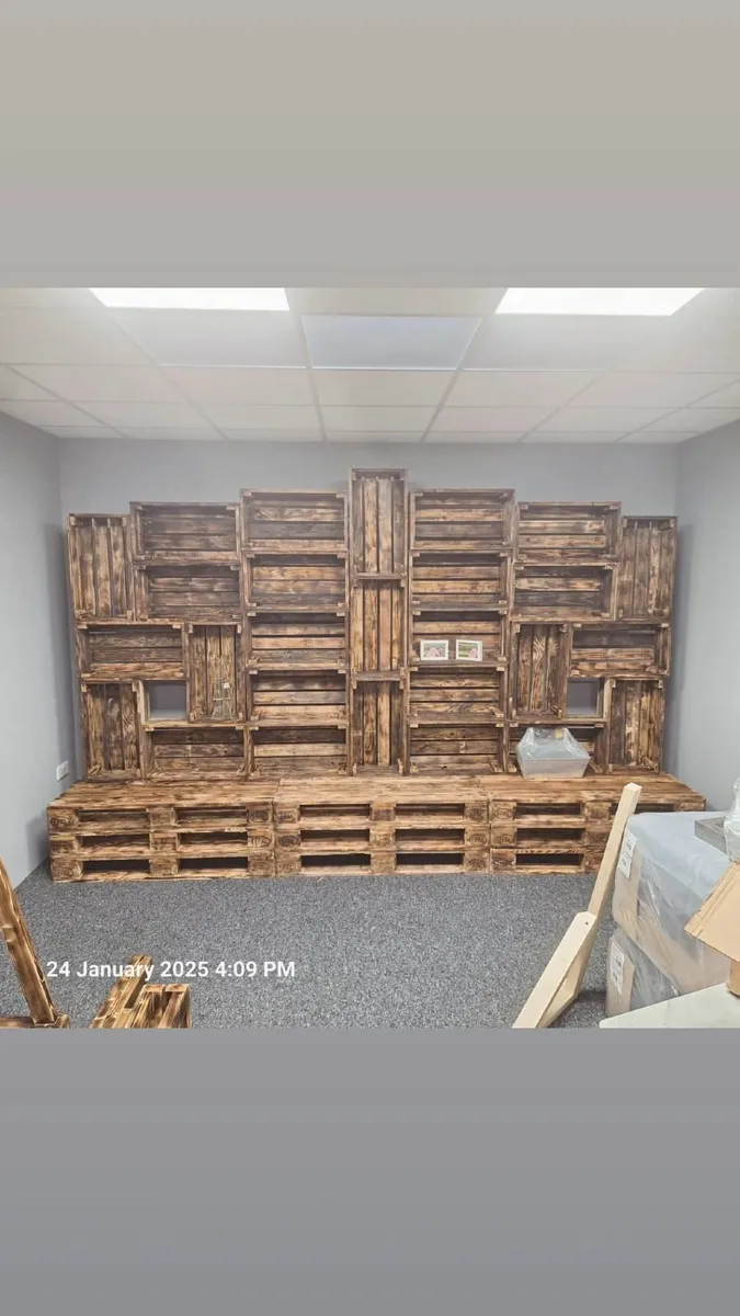 Rustic Torched Wooden Crates – only 47 left - Image 3