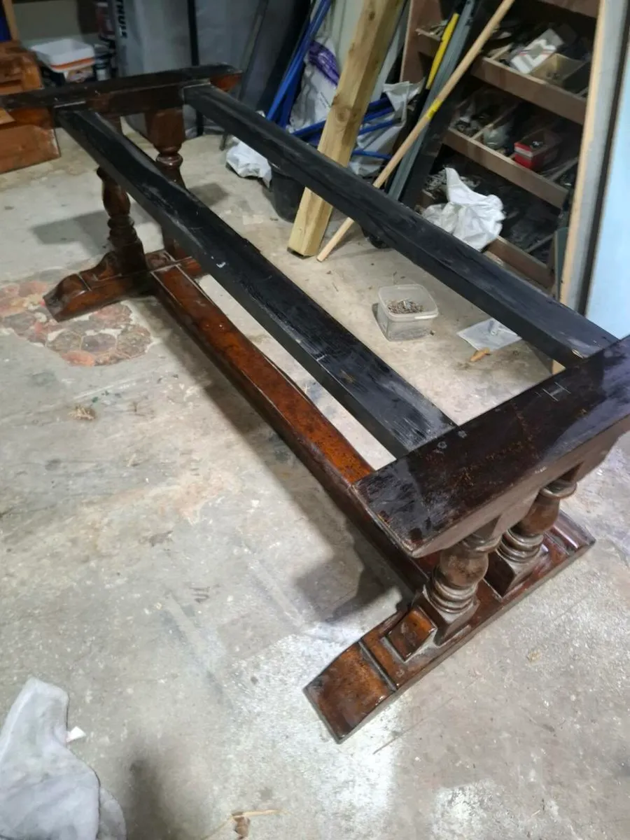 Antique Dining Table frame - Image 3