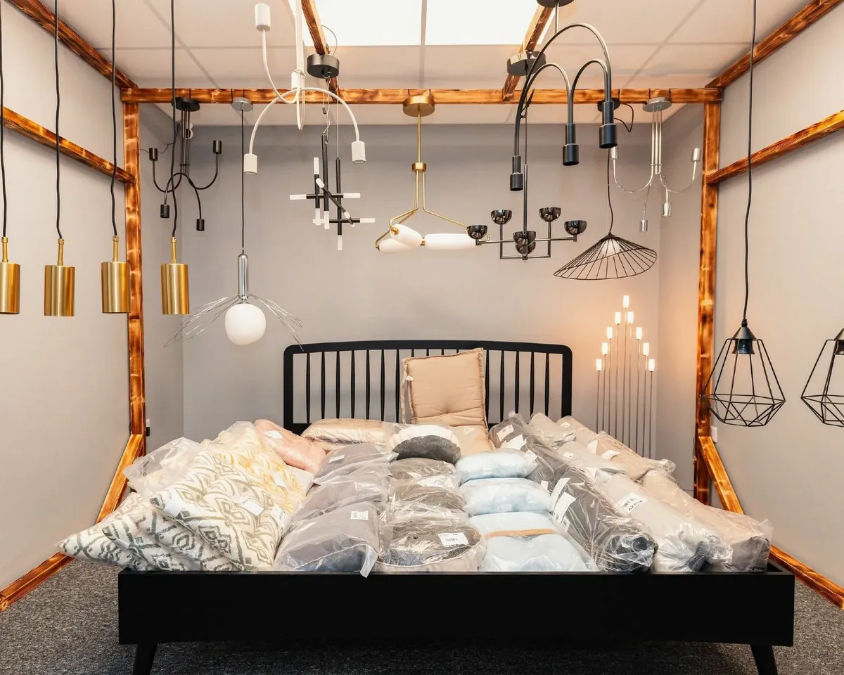 Custom Retail Chandelier Display + Rug Stands - Image 1