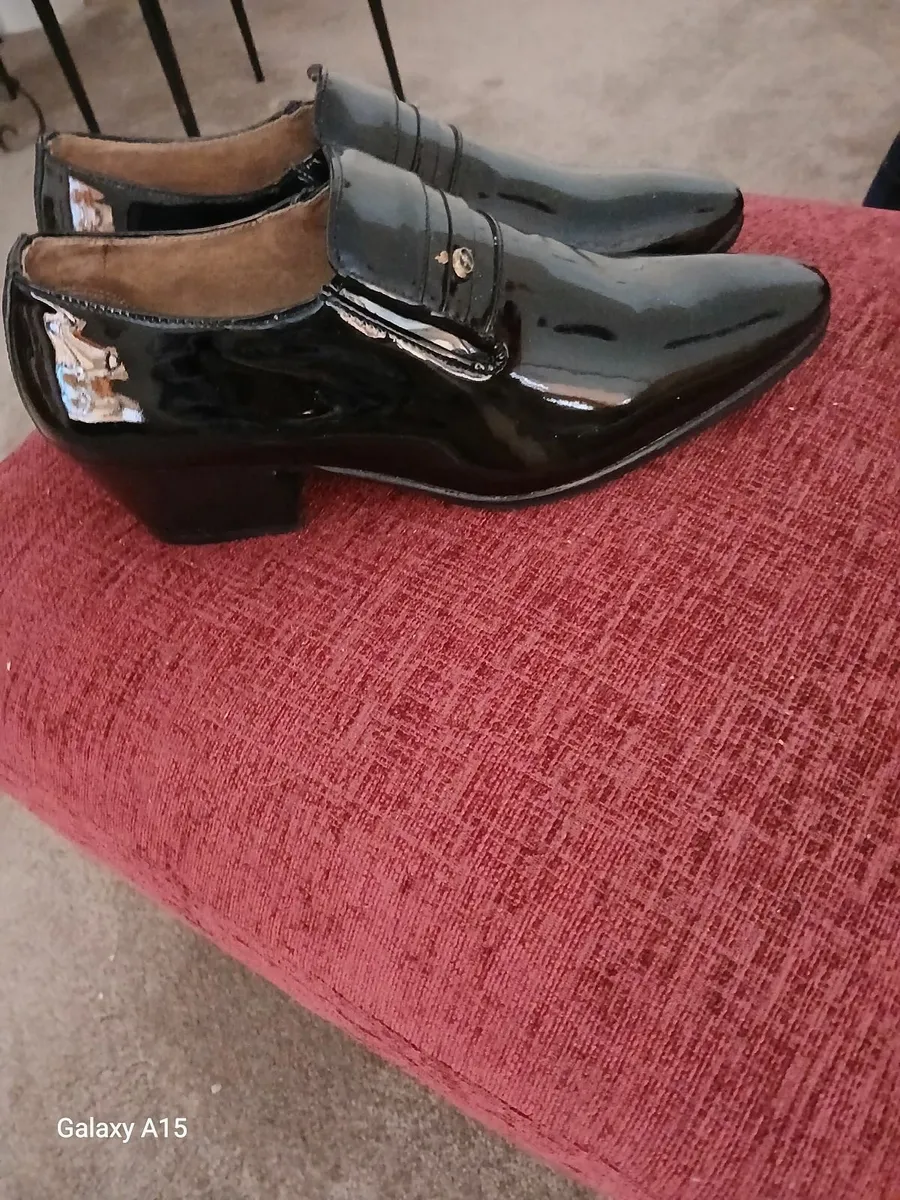 Black leather Lucini Mens  New dress es never worn - Image 3