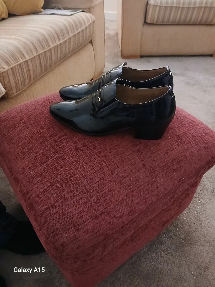 Black leather Lucini Mens  New dress es never worn - Image 2