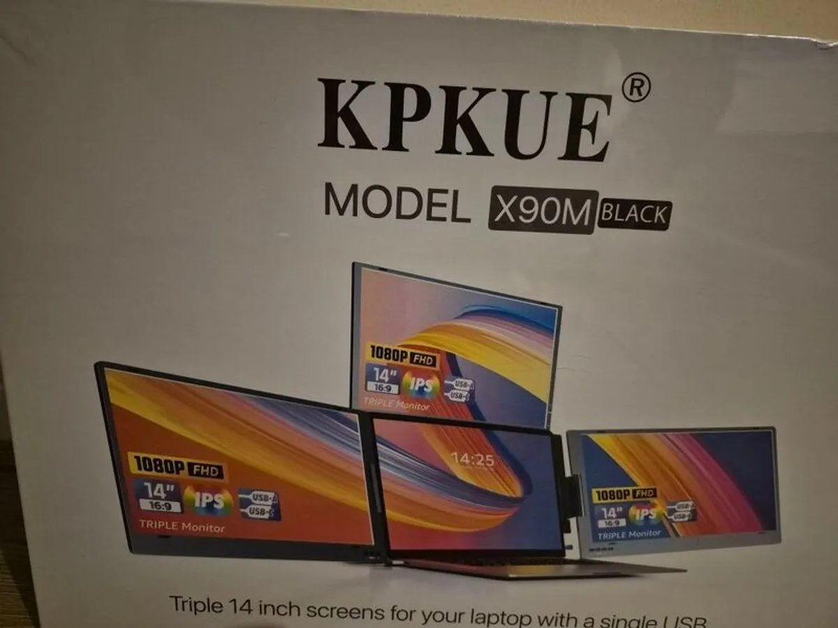 Triple Monitor 14" Laptop Extension - Image 2