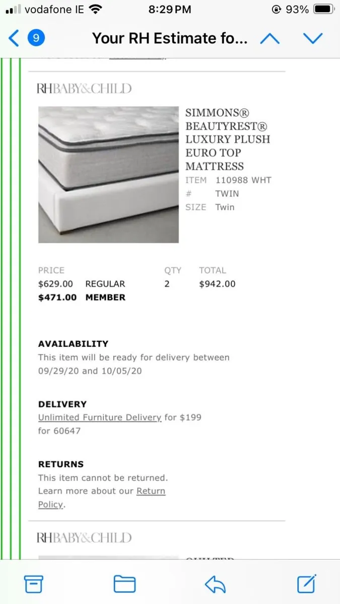 Single bed & mattress - Image 4