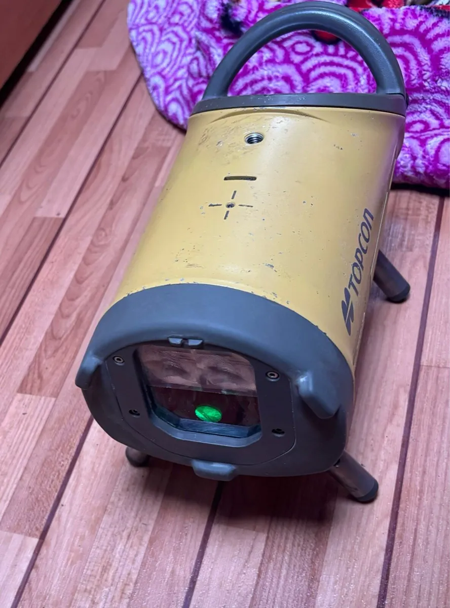 Topcon TPL6G green beam pipe lazer perfect cond - Image 3