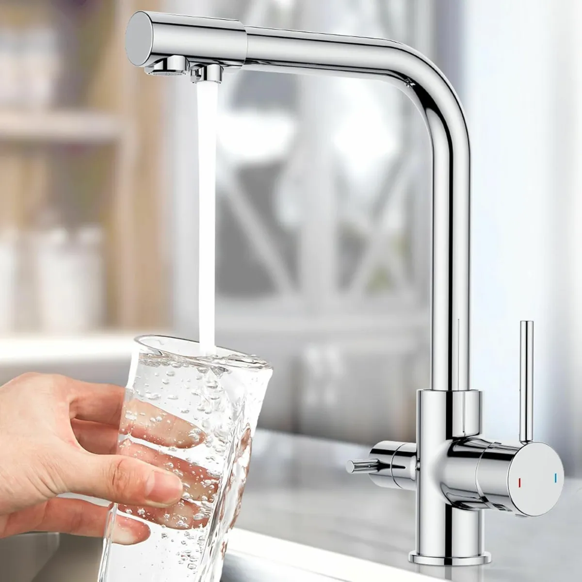 3 Way Kitchen Tap with Drinking Filtered Water - Image 2