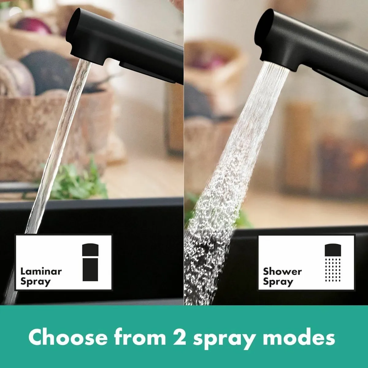 Zesis M33 Kitchen Tap 150 pull-out spray 2 Sprays - Image 4