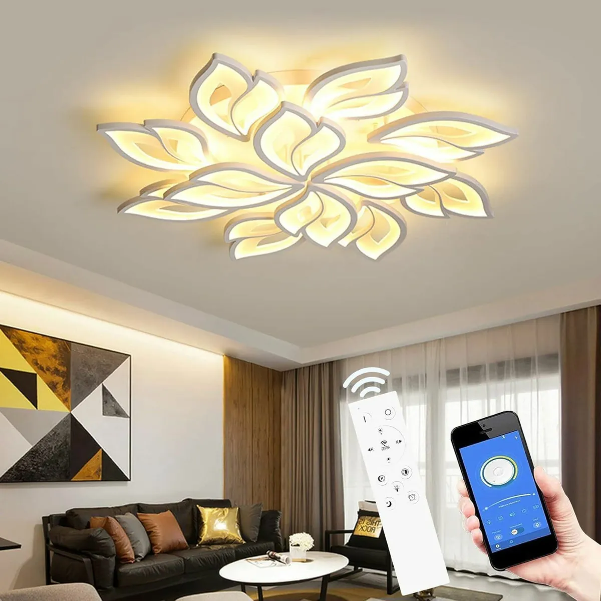 LED Ceiling Light Dimmable 90-180W Lamp Living - Image 1