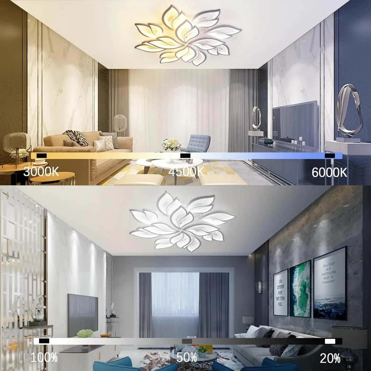 LED Ceiling Light Dimmable 90-180W Lamp Living - Image 4